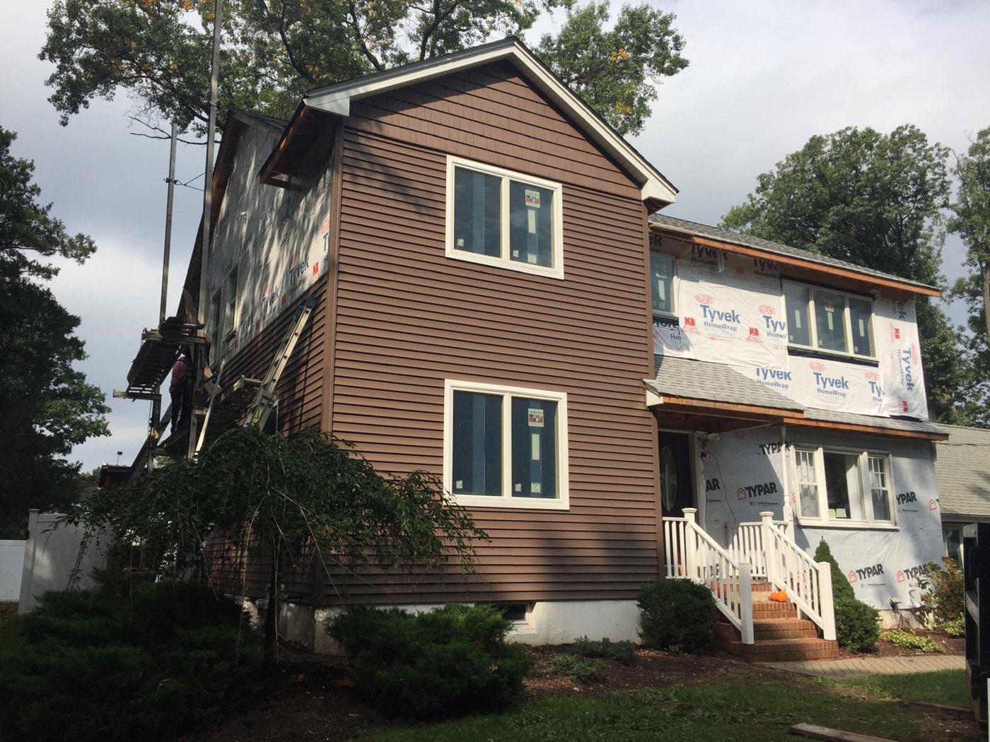 Completed second story addition split level Bergen County NJ Bergen Remodeling