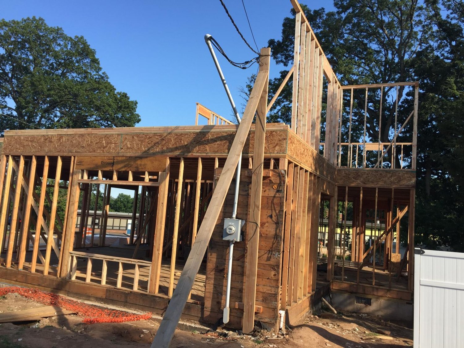 Framing custom home build Bergen County NJ Bergen Remodeling